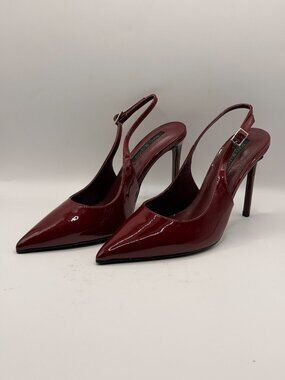 Tony Bianco Womens Asti Sling Back Sexy Red High Heel Slingback Sz 7